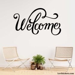 Stickers Calligraphie Welcome - Modèle No 05