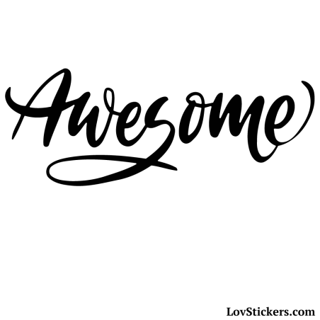 Autocollant Awesome