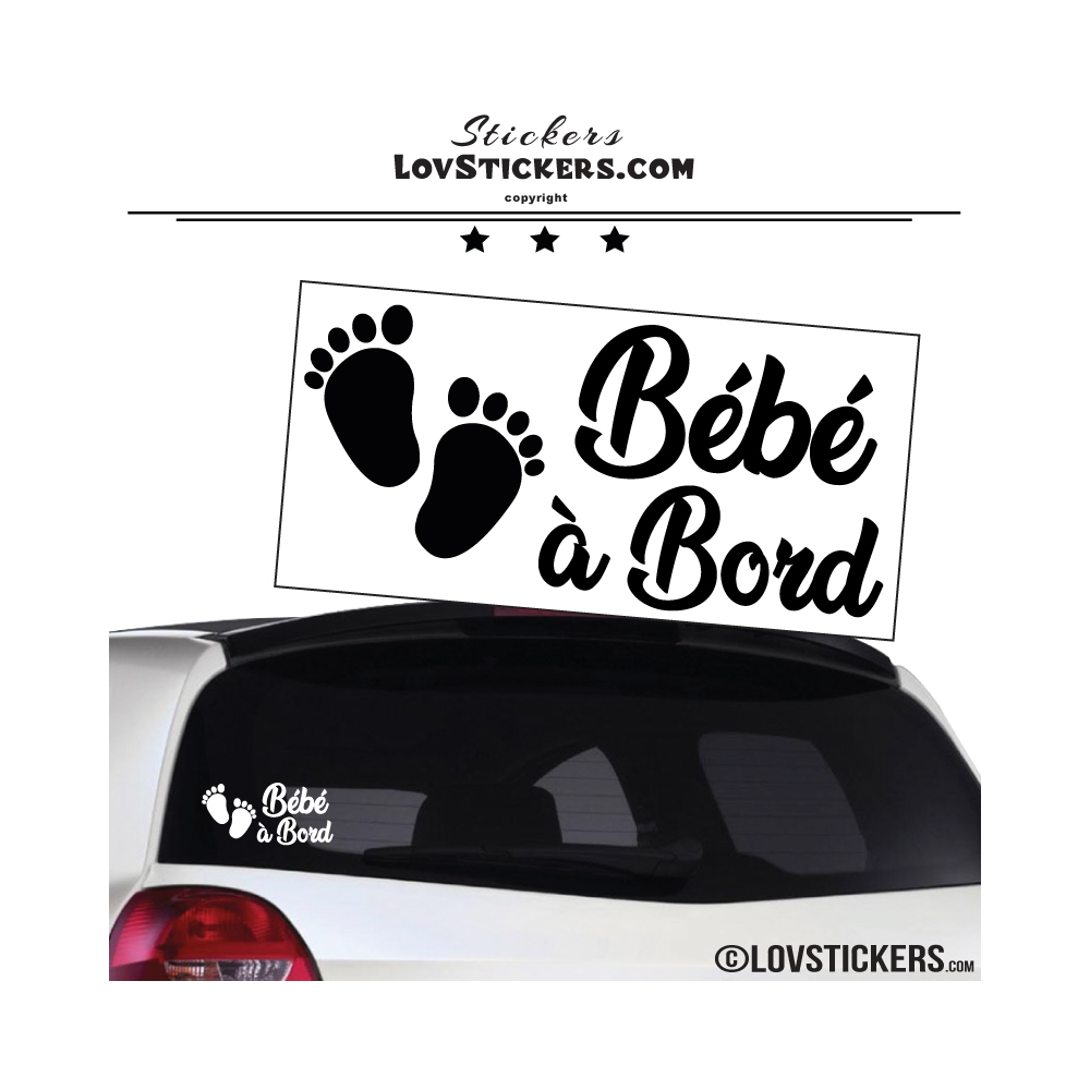 LE STICKER BEBE À BORD – LABOISERIE