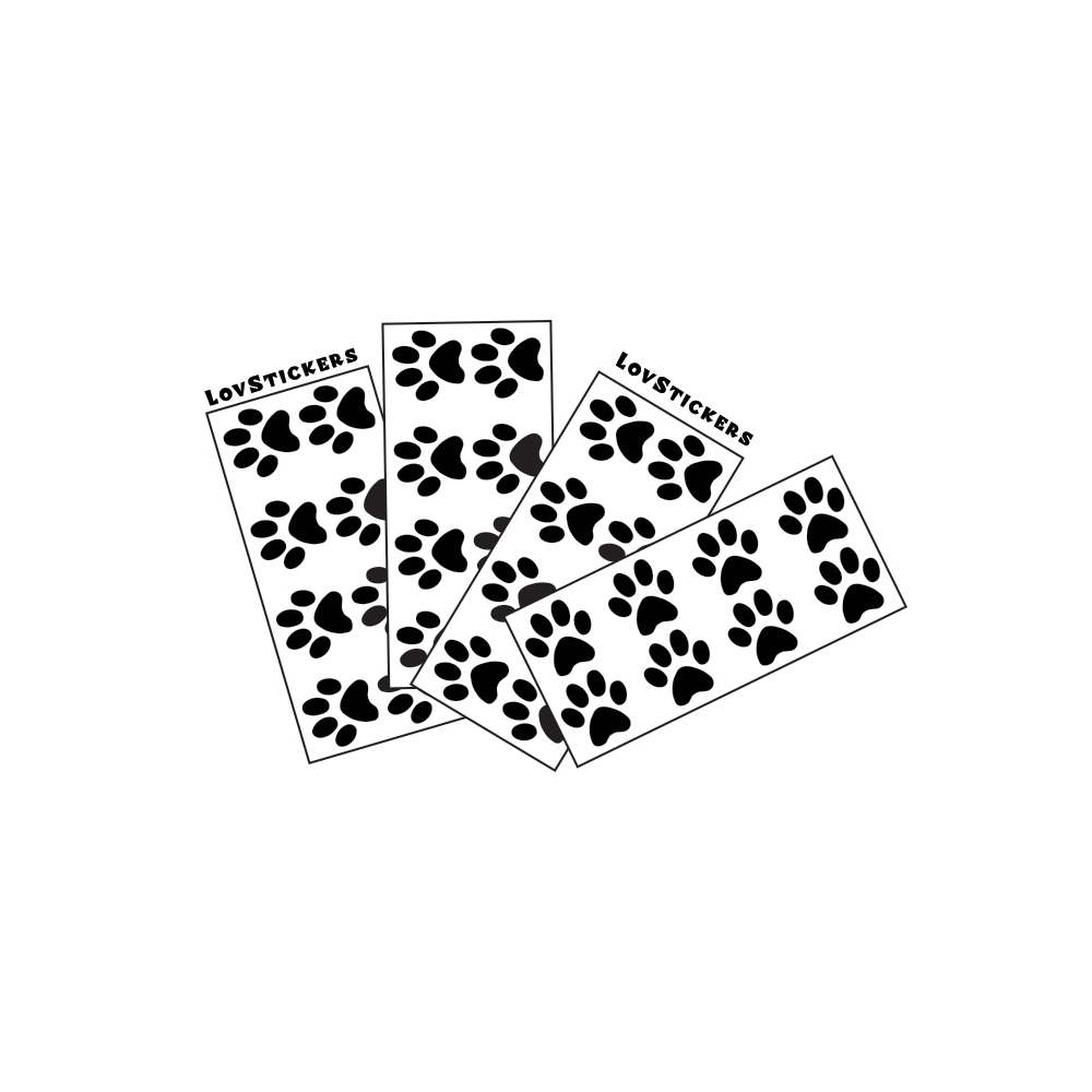 32 Stickers Pattes de Chat - Deco auto voiture 32 Stickers Pattes de Chat - Deco auto voiture