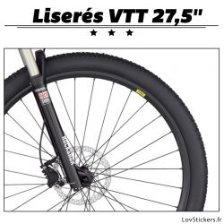 Liseret pour VTT 27,5 pouces - Kit de liseret pour la décoration des roues de VTT.