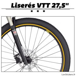 Liseret pour VTT 27,5 pouces - Kit de liseret pour la décoration des roues de VTT.