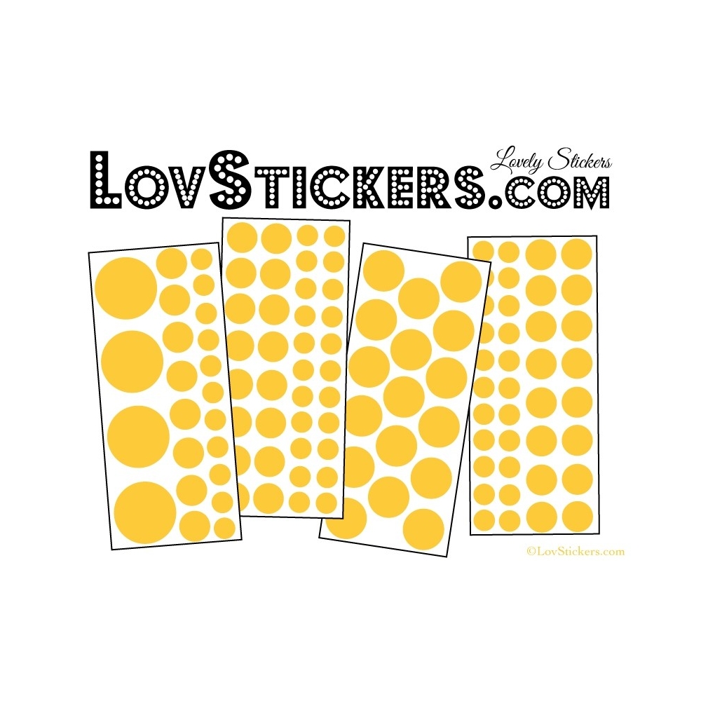 116 Stickers Ronds Mixte - Autocollant Décoration intérieur maison