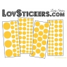 116 Stickers Ronds Mixte - Autocollant Décoration intérieur maison