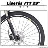Liseret pour VTT 29 pouces - Kit de liseret pour la décoration des roues de VTT.