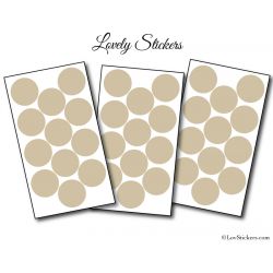 54 Stickers Ronds 3 cm - Motif pastille ronde