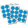 36 Stickers Ronds 4 cm - Motif pastille ronde