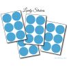 36 Stickers Ronds 4 cm - Motif pastille ronde