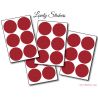 36 Stickers Ronds 4 cm - Motif pastille ronde