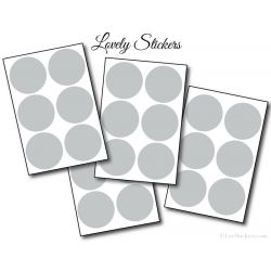 36 Stickers Ronds 4 cm - Motif pastille ronde