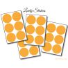 36 Stickers Ronds 4 cm - Motif pastille ronde