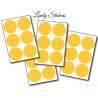 36 Stickers Ronds 4 cm - Motif pastille ronde