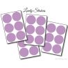 36 Stickers Ronds 4 cm - Motif pastille ronde