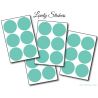 36 Stickers Ronds 4 cm - Motif pastille ronde