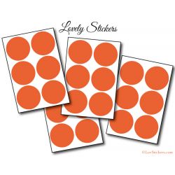 36 Stickers Ronds 4 cm - Motif pastille ronde