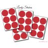 36 Stickers Ronds 4 cm - Motif pastille ronde