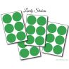 36 Stickers Ronds 4 cm - Motif pastille ronde