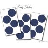 12 Stickers Ronds 6 cm - Motif pastille ronde