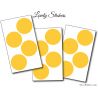 12 Stickers Ronds 6 cm - Motif pastille ronde