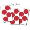 12 Stickers Ronds 6 cm - Motif pastille ronde