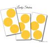 9 Stickers Ronds 7 cm - Motif pastille ronde