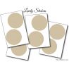 7 Stickers Ronds 8 cm - Motif pastille ronde