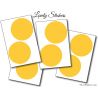 7 Stickers Ronds 8 cm - Motif pastille ronde