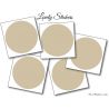 5 Stickers Ronds 10 cm - Motif pastille ronde