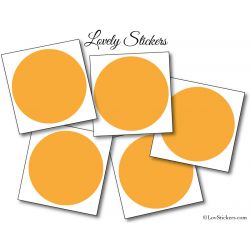 5 Stickers Ronds 10 cm - Motif pastille ronde