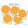 5 Stickers Ronds 10 cm - Motif pastille ronde