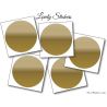 5 Stickers Ronds 10 cm - Motif pastille ronde