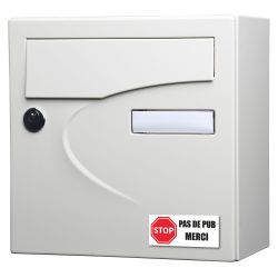 Stickers Stop Pub 8 cm - Lot de 2