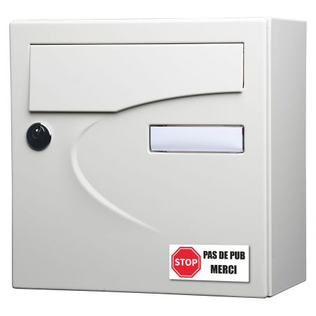 Stickers Stop Pub 8 cm - Lot de 2