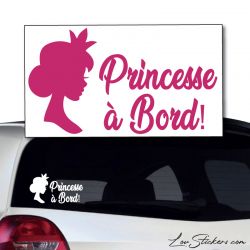 Sticker Princesse à Bord !