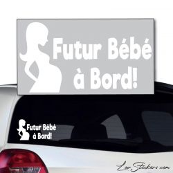 Sticker Futur Bébé à Bord 02