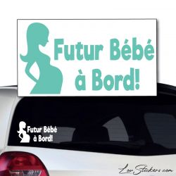 Sticker Futur Bébé à Bord 02