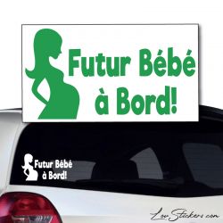 Sticker Futur Bébé à Bord 02