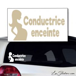 Sticker Conductrice Enceinte 02