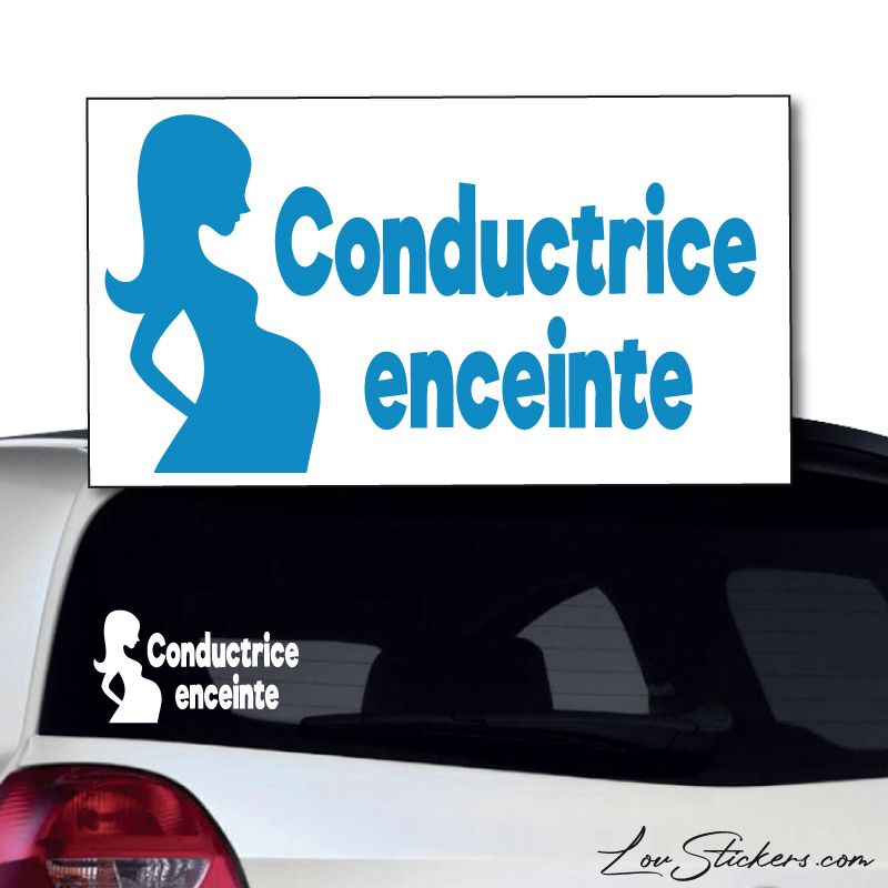 Sticker Conductrice Enceinte 02