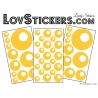 44 Stickers de decoration style année 80 pop art - Sticker mural