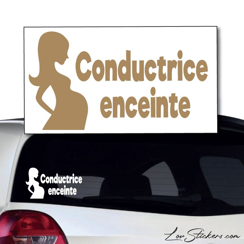 Sticker Conductrice Enceinte 02