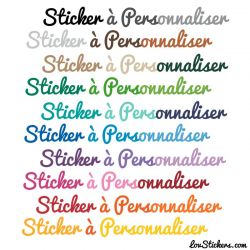 Lettrage Vinyle Non Permanent - 32 couleurs de Stickers