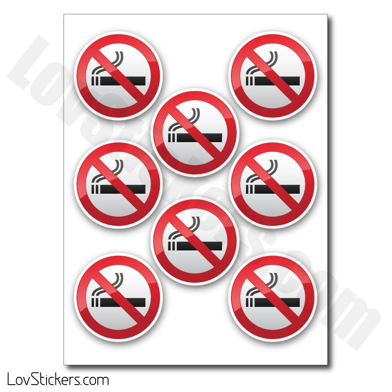 Autocollant De Signalisation Interdit De Fumer