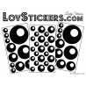 44 Stickers de decoration style année 80 pop art - Sticker mural