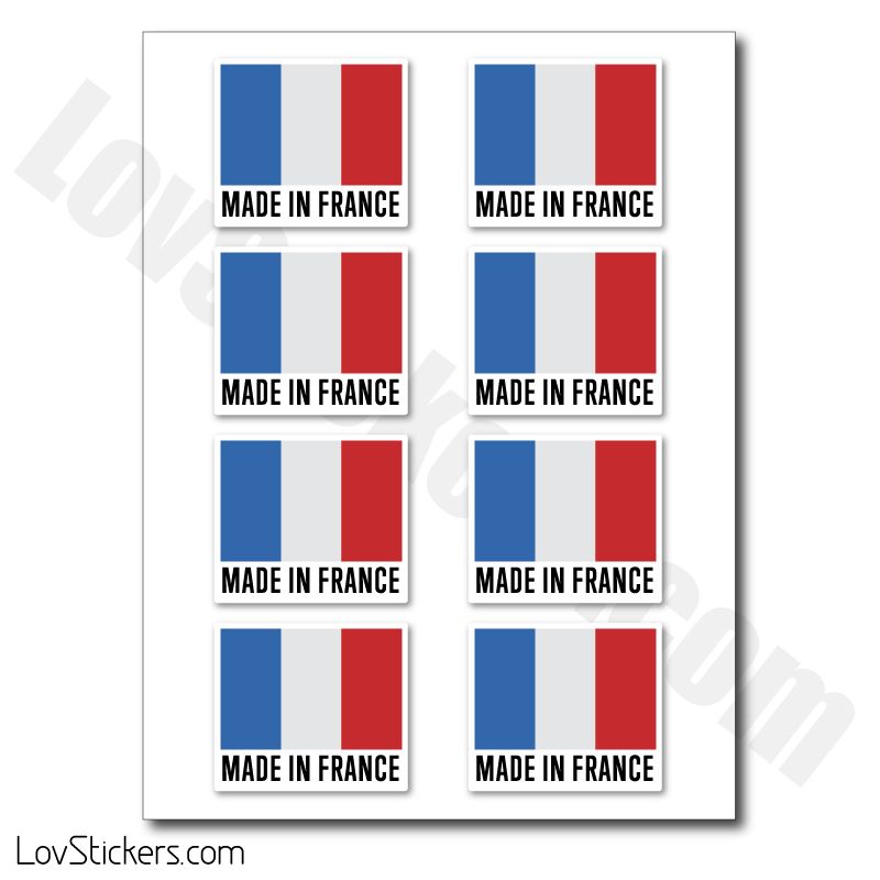 Stickers Made in France - Etiquettes Stickers Made in France - Etiquettes