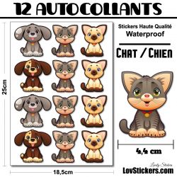 Chat Et Chien Mignon Kit De 12