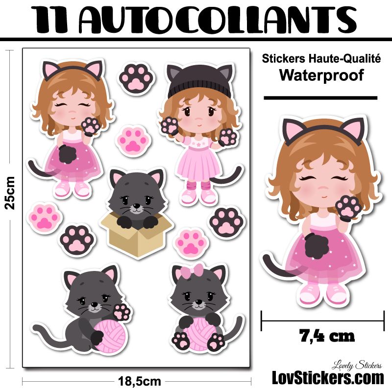 9 stickers de chats 9 stickers de chats