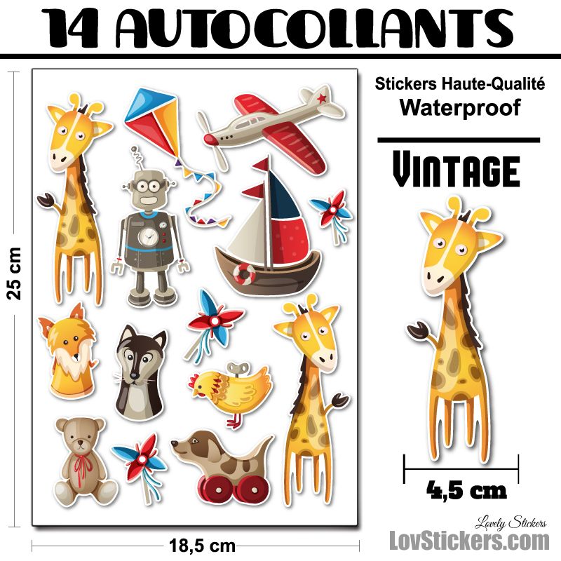 Kit Vintage 02 décoration pour enfants Kit Vintage 02 décoration pour enfants