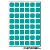 384 Carrés arrondis 1cm - Gommette Deco - Repositionnable