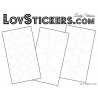 40 Stickers Ronds  - Autocollant Deco Ronds pleins